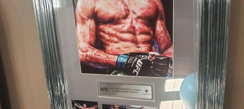 Hand signed Dricus du Plessis Ufc photo