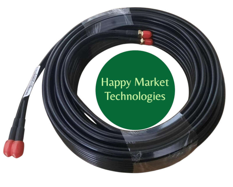 Poynting CAB-109 10m Twin HDF-195 Low Loss Cable with SMA(m) 