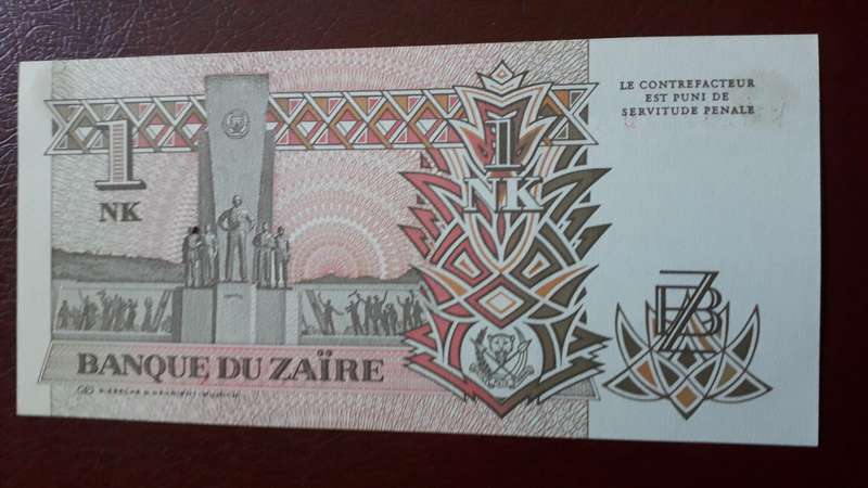 Zaire  one Likuta 1993