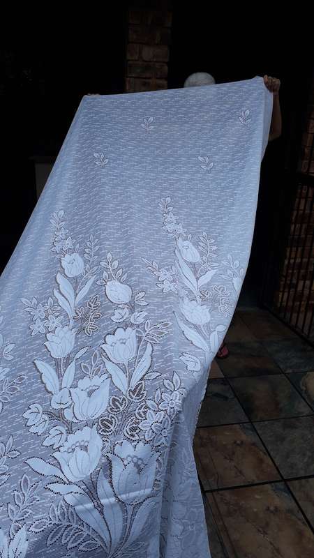 Curtain fabric bail  @ 36 m long by 260 cm drop length (white)