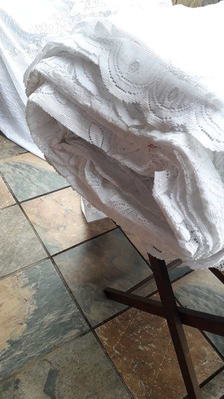 Curtain fabric bail  @ 36 m long by 260 cm drop length (white)