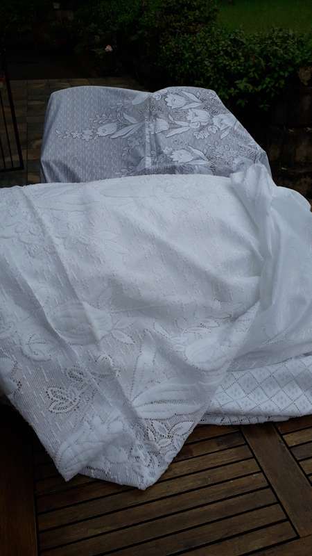 Curtain fabric bail  @ 36 m long by 260 cm drop length (white)