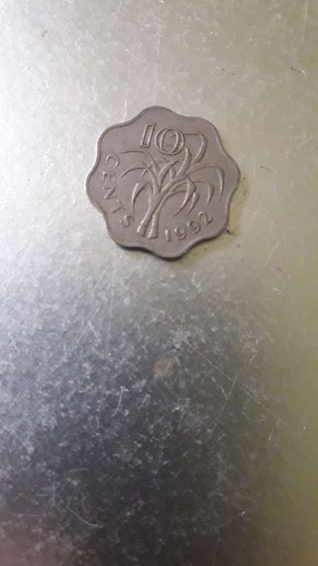 Swaziland  10 Cent  1992