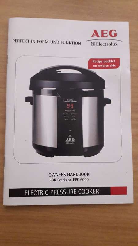 AEG Electrolux EPC6000 electric pressure cooker