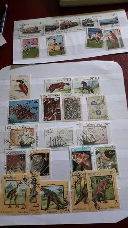 Lao  stamp combo selection