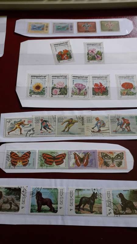 Lao  stamp combo selection