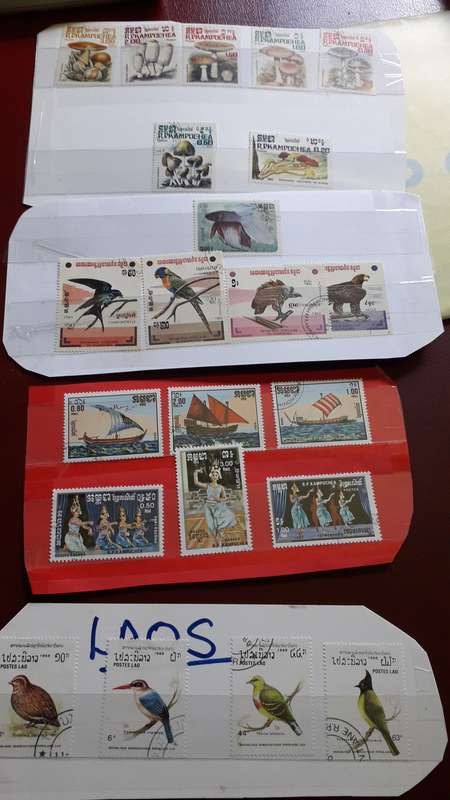 Lao  stamp combo selection
