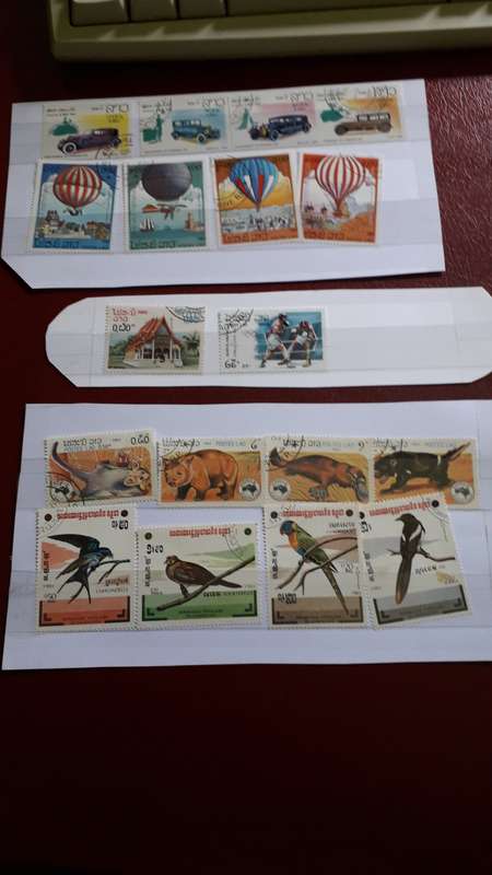 Lao  stamp combo selection