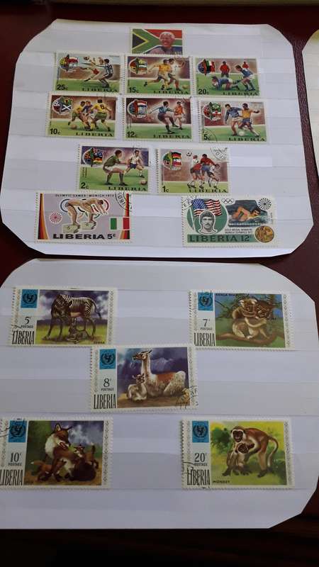 Liberia  stamp combo selection