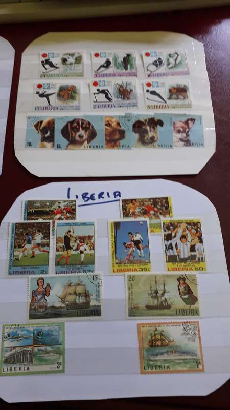 Liberia  stamp combo selection