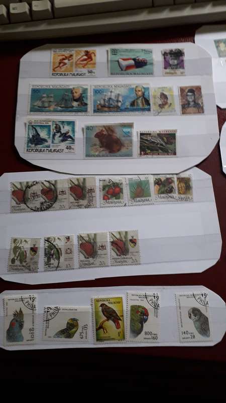 Malagasy stamp combo selection