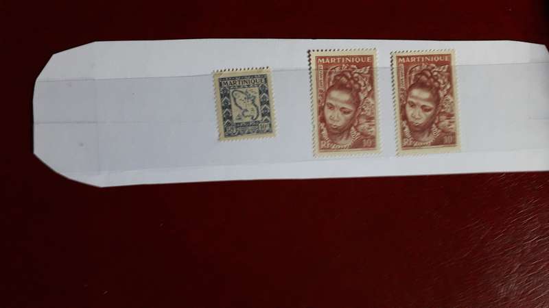Martinique stamp combo selection
