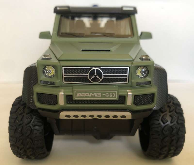 Mercedes G63 AMG 6x6 (W463) 2017 moss-green 1/28 NEW+boxed ASU model #2348 instant wheels