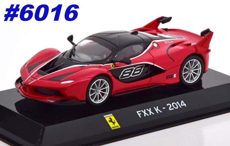 Ferrari FXX K 2014 red/black 1/43 IXO/Altaya NEW+boxed #6016 instant wheels