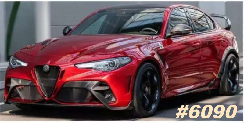 Alfa Romeo Giulia GTAm 2020 red metallic 1/43 Bburago NEW+boxed #6090 instant wheels