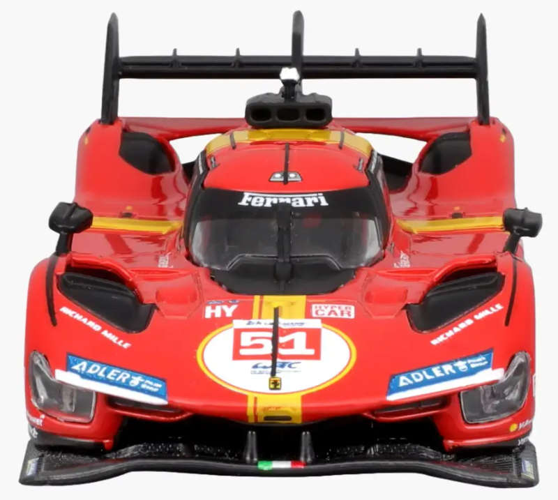 Ferrari 499P 3.0 Turbo V6  24h LeMans 2023 red 1/43 Bburago LeMans NEW+boxed  #6096 instant wheels