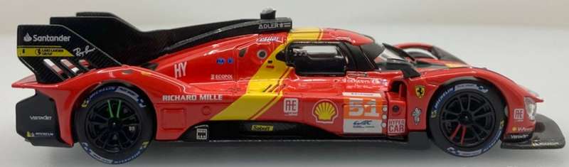 Ferrari 499P 3.0 Turbo V6  24h LeMans 2023 red 1/43 Bburago LeMans NEW+boxed  #6096 instant wheels