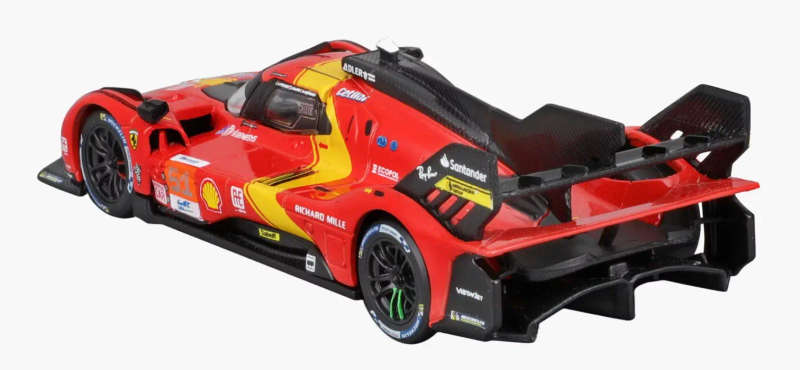 Ferrari 499P 3.0 Turbo V6  24h LeMans 2023 red 1/43 Bburago LeMans NEW+boxed  #6096 instant wheels
