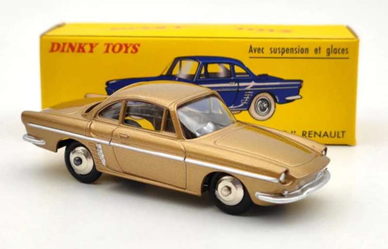 Renault Floride (Caravelle) Coupe 1958/1968 gold 1/43 Dinky (543) NEW+boxed #6108 instant wheels