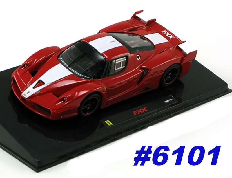 Ferrari FXX 2006 red/white 1/43 Hot Wheels Elite NEW+boxed #6101 instant wheels