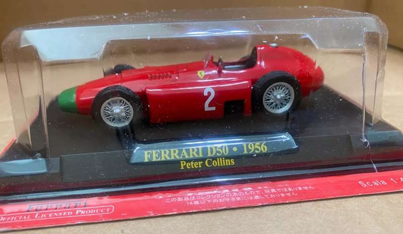 Ferrari D50 F1 #2 1956 Peter Collins 1/43 IXO/Altaya NEWinBlister #6104 instant wheels