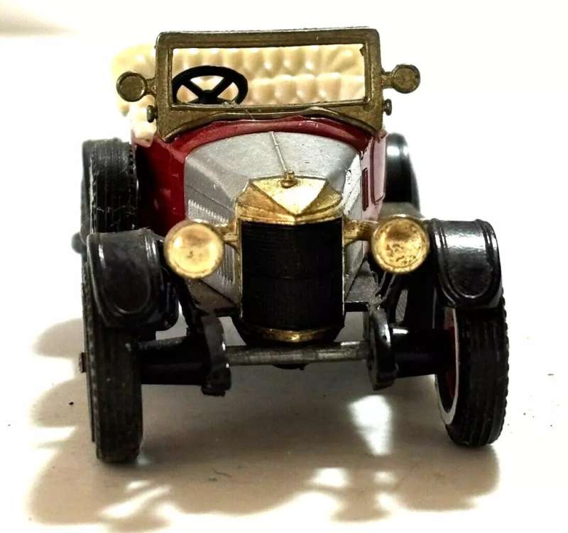 Prince Henry Vauxhall 1914 red/silver 1/43 Matchbox MOY NEW+reblistered #6107 instant wheels