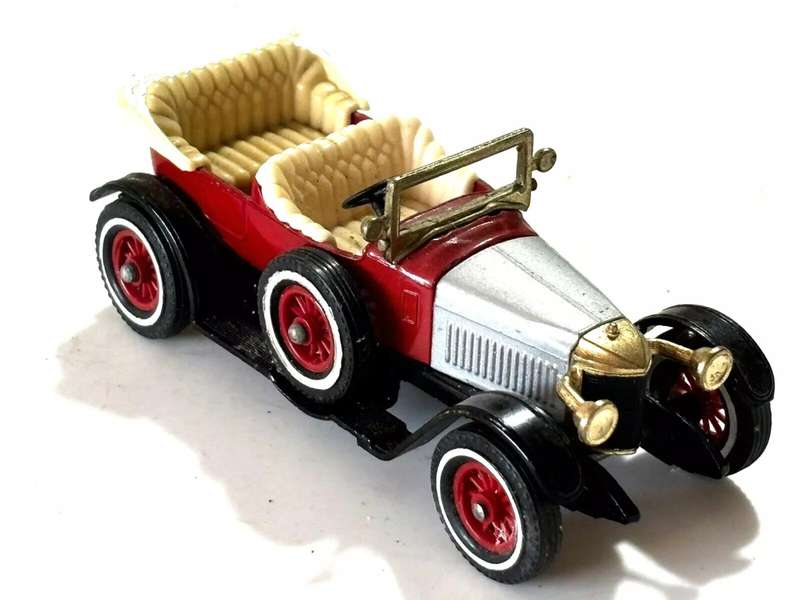 Prince Henry Vauxhall 1914 red/silver 1/43 Matchbox MOY NEW+reblistered #6107 instant wheels