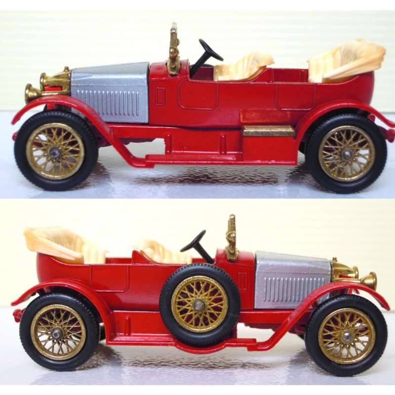 Prince Henry Vauxhall 1914 red/silver 1/43 Matchbox MOY NEW+reblistered #6107 instant wheels
