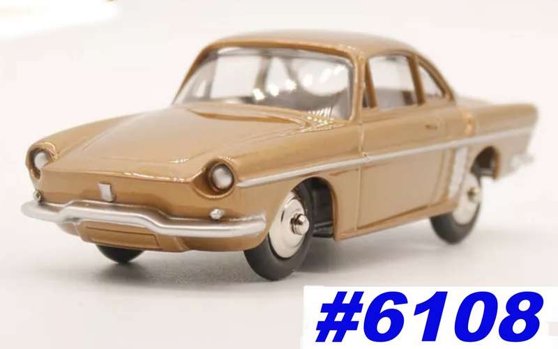 Renault Floride (Caravelle) Coupe 1958/1968 gold 1/43 Dinky (543) NEW+boxed #6108 instant wheels
