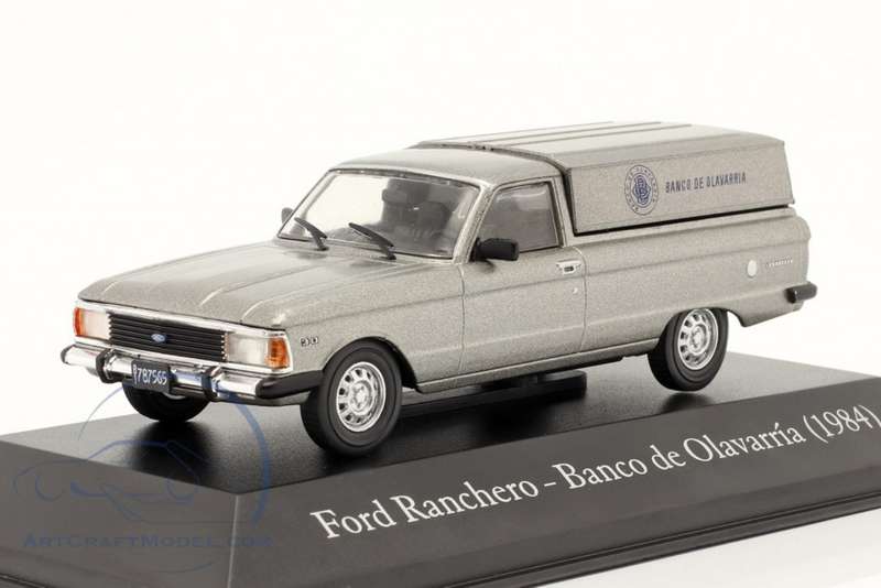 Ford Ranchero 1984 silver grey 1:43 Hachette NEWinBlister #6109 instant wheels
