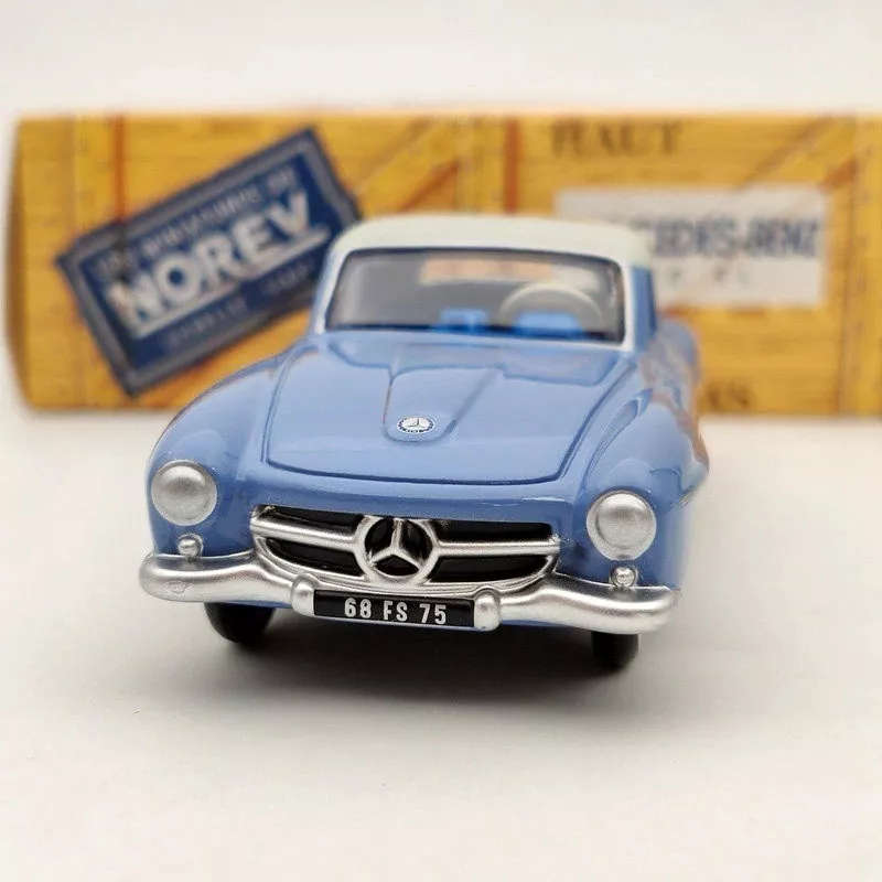Mercedes-Benz 190SL 1956 grey/blue 1/43 Norev NEW+boxed #6112 instant wheels
