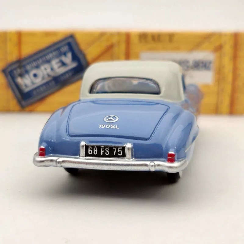 Mercedes-Benz 190SL 1956 grey/blue 1/43 Norev NEW+boxed #6112 instant wheels