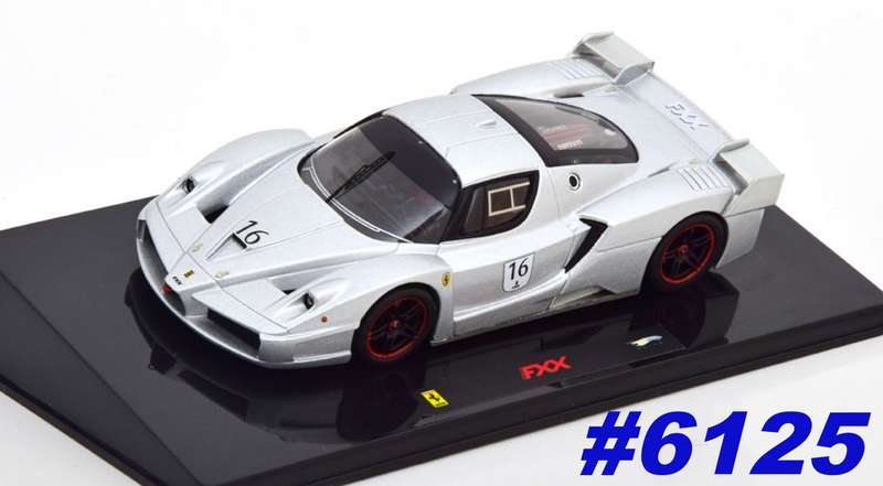 Ferrari Enzo FXX #16 silver 2005 1/43 Hot Wheels Elite NEW+boxed #6125 instant wheels