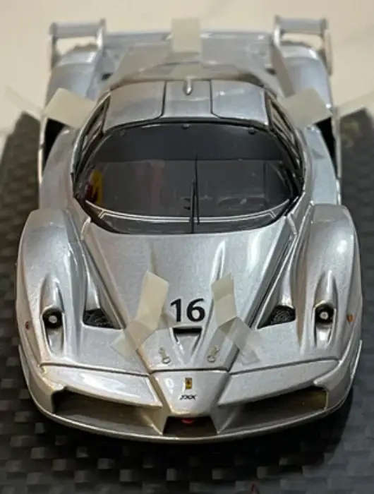 Ferrari Enzo FXX #16 silver 2005 1/43 Hot Wheels Elite NEW+boxed #6125 instant wheels