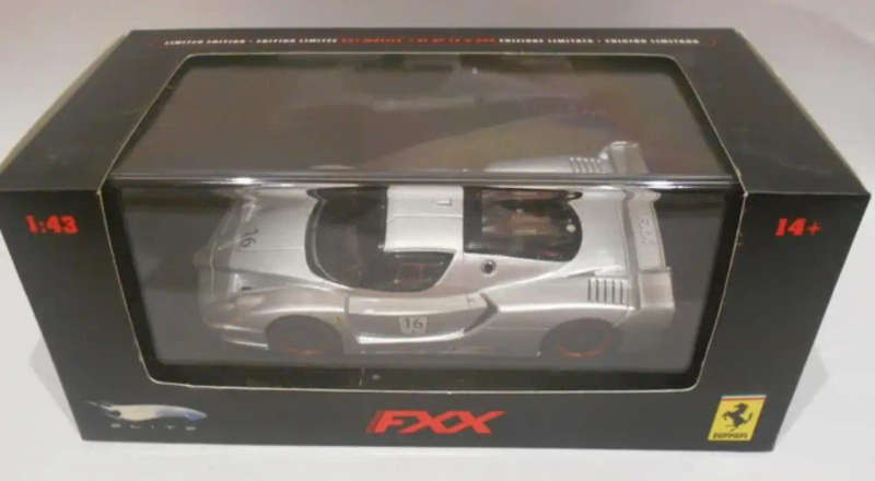 Ferrari Enzo FXX #16 silver 2005 1/43 Hot Wheels Elite NEW+boxed #6125 instant wheels