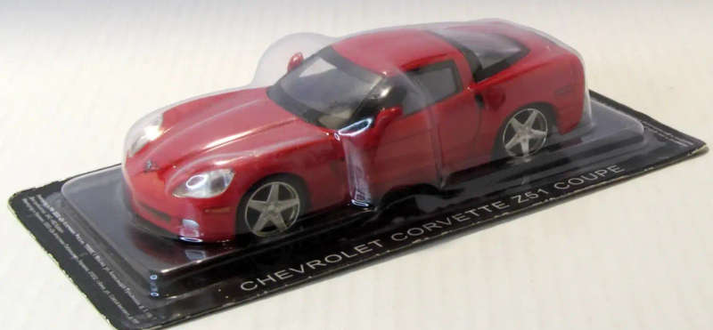 Chevrolet Corvette Z51 red 1963 1/43 IXO/Delprado NEWin Blister #6126 instant wheels