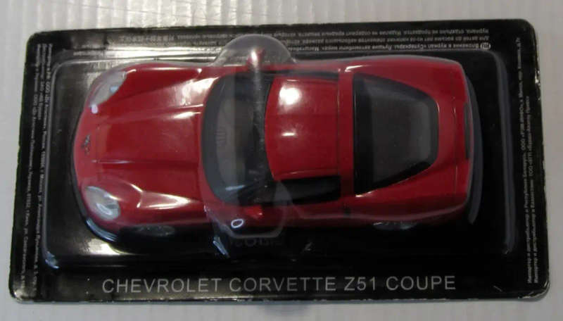 Chevrolet Corvette Z51 red 1963 1/43 IXO/Delprado NEWin Blister #6126 instant wheels