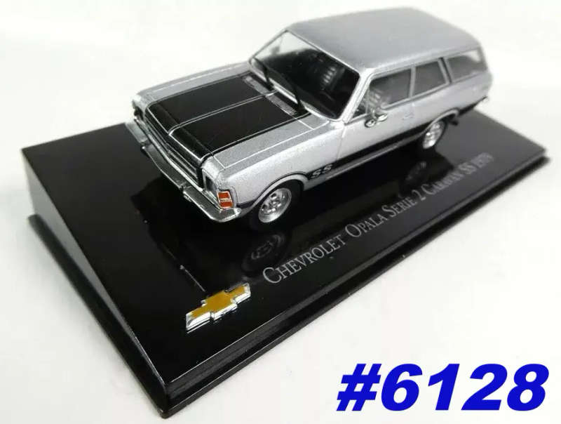 Chevrolet Opala ser.2 Caravan/st'nwgn SS 1979 silver 1/43 IXO/Altaya NEW+boxed #6128 instant wheels