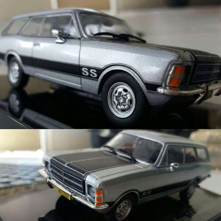Chevrolet Opala ser.2 Caravan/st'nwgn SS 1979 silver 1/43 IXO/Altaya NEW+boxed #6128 instant wheels