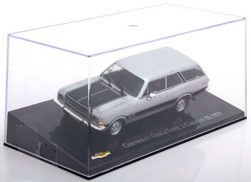 Chevrolet Opala ser.2 Caravan/st'nwgn SS 1979 silver 1/43 IXO/Altaya NEW+boxed #6128 instant wheels