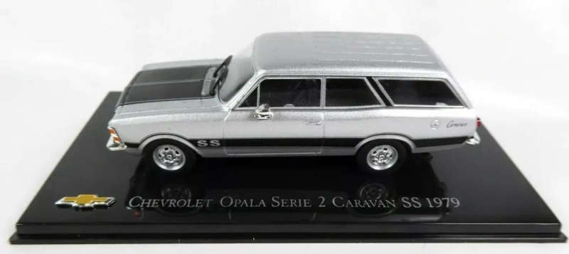 Chevrolet Opala ser.2 Caravan/st'nwgn SS 1979 silver 1/43 IXO/Altaya NEW+boxed #6128 instant wheels