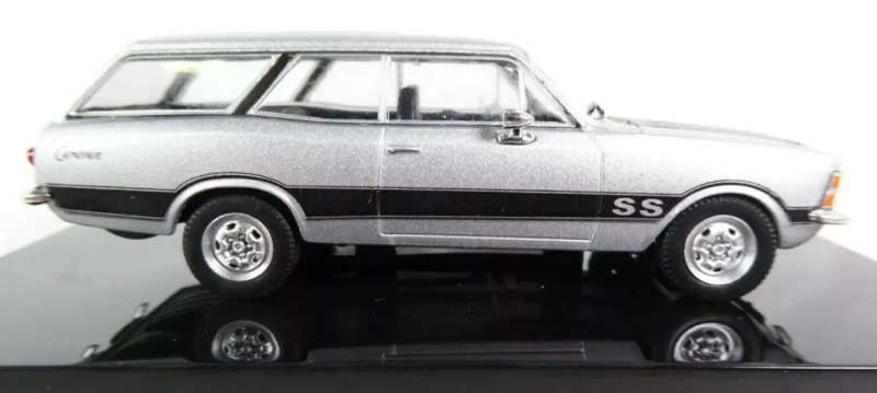 Chevrolet Opala ser.2 Caravan/st'nwgn SS 1979 silver 1/43 IXO/Altaya NEW+boxed #6128 instant wheels