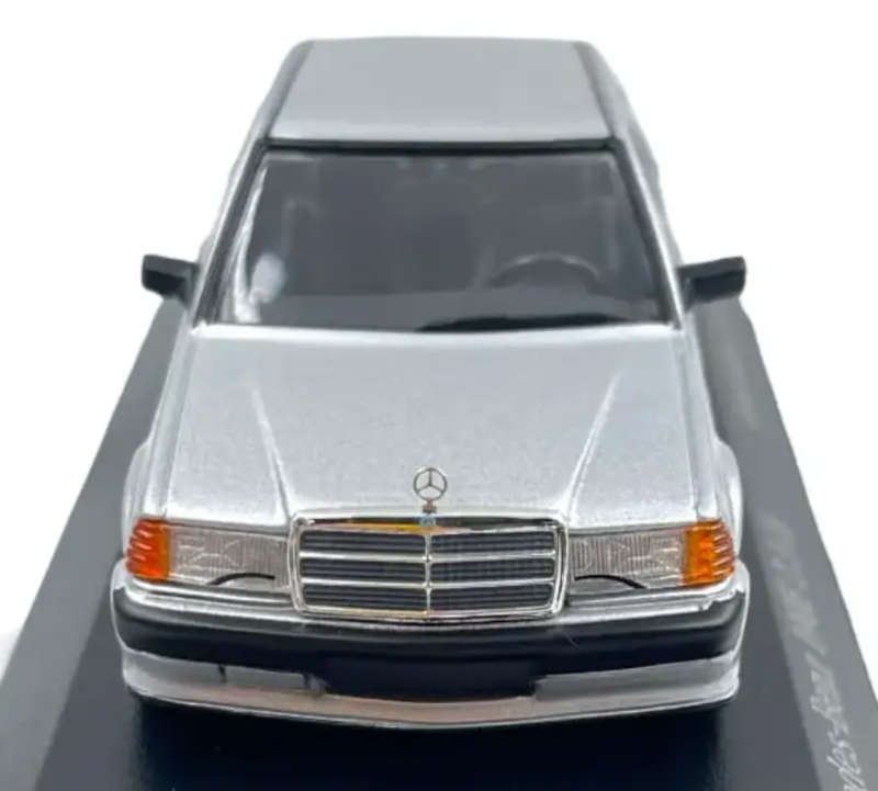Mercedes-Benz 190E 2.3-16 (W201) 1984 silver 1/43 Minichamps NEW+boxed #6131 instant wheels