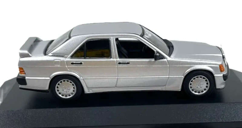 Mercedes-Benz 190E 2.3-16 (W201) 1984 silver 1/43 Minichamps NEW+boxed #6131 instant wheels
