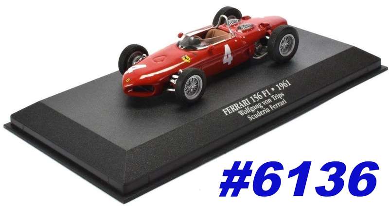 Ferrari 156 F1 1961 (Wolfgang von Trips) 1/43 IXO/Altaya NEWinBlister #6136 instant wheels