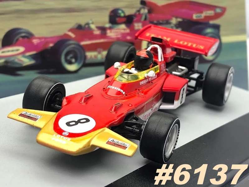 Lotus 72D F1  #8 (E.Fittipaldi) 1971 red 1/43 IXO/Altaya NEW+boxed #6137 instant wheels