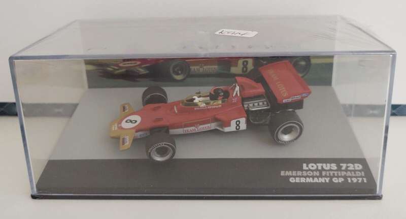 Lotus 72D F1  #8 (E.Fittipaldi) 1971 red 1/43 IXO/Altaya NEW+boxed #6137 instant wheels