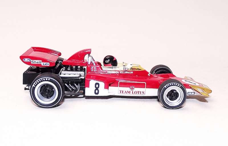 Lotus 72D F1  #8 (E.Fittipaldi) 1971 red 1/43 IXO/Altaya NEW+boxed #6137 instant wheels