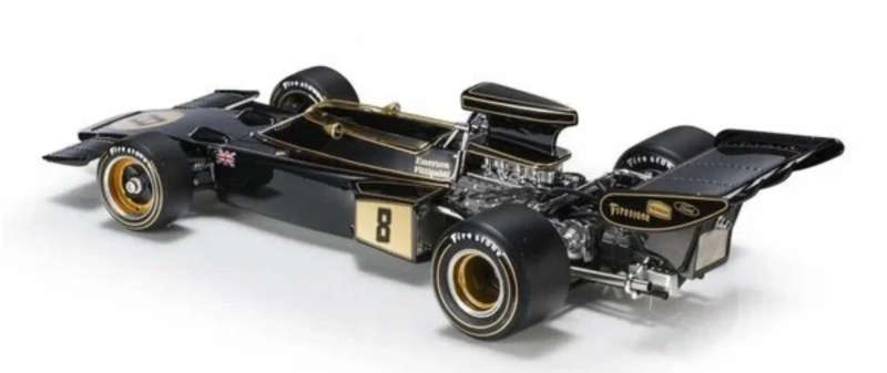 Lotus 72D F1  #8 (E.Fittipaldi) 1972 black/gold 1/43 IXO/Altaya NEW+boxed #6138 instant wheels