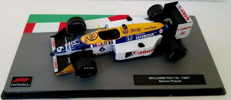 Williams FW11B #6 F1 N. Piquet World Champion 1987 1/43 IXO/Altaya NEW+boxed #6140 instant wheels
